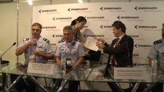 FAB e Embraer assinam contrato de manutenção das aeronaves A29 Super Tucano [upl. by Adnahsam835]