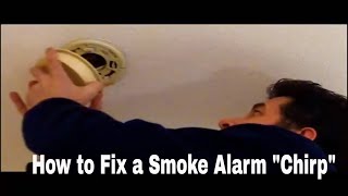 How to Fix Smoke Alarm Chirping Sound [upl. by Chretien272]