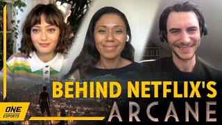 The Voices Behind Netflixs Arcane feat Ella Purnell Harry Lloyd and Toks Olagundoye [upl. by Goar]