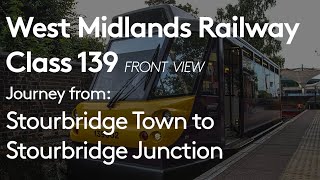 West Midlands Railway  Class 139  Full journey from Stourbridge Town to Stourbridge Junction [upl. by Goldstein]