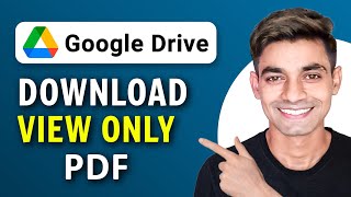 How To Download View Only PDF from Google Drive 100 Works [upl. by Kurt847]