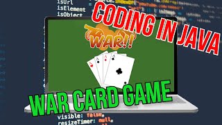 Creating the War Card Game  Java Programming 12  Coding Club [upl. by Maurene86]