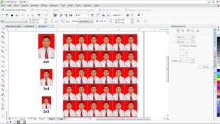 Cara Mudah Cetak Pas Foto dengan CorelDRAW  Tutorial Coreldraw [upl. by Esinahs]