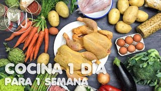 COCINA 1 DÍA PARA TODA 1 SEMANA  Meal Prep [upl. by Gnouv]