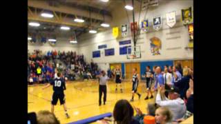 HS Boys Basketball Buzzer winner for Imlay City over Yale 37 36 March 5th 2015 [upl. by Lerat]