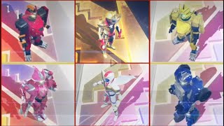 Kikai Sentai Zenkaiger 6 Ranger henshin amp roll call [upl. by Lindie279]