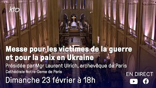 Messe du 23 février 2025 à NotreDame de Paris [upl. by Imerej]