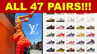 The Entire Louis Vuitton x Nike AF1 x Virgil Abloh Collection [upl. by Evy429]