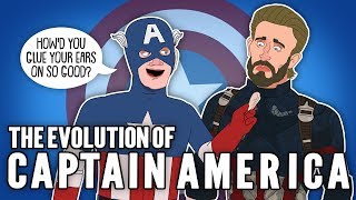 The Evolution of Captain America Animated [upl. by Teplica61]