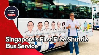 Singapores First Free Shuttle Bus Service Boosting Connectivity or Political Move [upl. by Ahsiel]