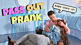 Pass Out Prank On Boyfriend Cute Reaction [upl. by Kcinnay]