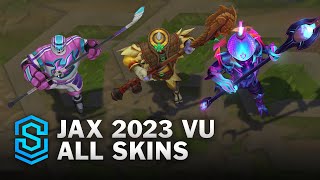 Jax ASU All Skins  League Of Legends [upl. by Eecyac]