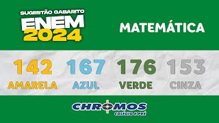 Gabarito ENEM 2024 CHROMOS  Prova Amarela Questão 142  Matemática [upl. by Sturges]