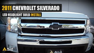 How To Replace 20072015 Chevy Silverado Headlight Bulb Low Beam LED [upl. by Ivens]