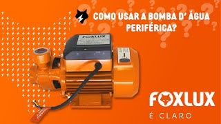 Bomba dÁgua Periférica Foxlux  Como usar [upl. by Plusch106]