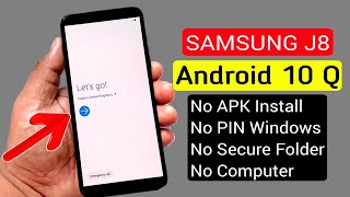 Samsung J8 ANDROID 10 Bypass Google AccountFRP Reset Without PC [upl. by Silverts]