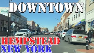 Hempstead  Long Island  New York  4K Downtown Drive [upl. by Quartet778]