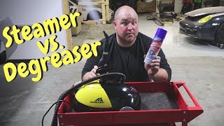 Cleaning Car Parts Steamer vs Engine Degreaser [upl. by Garreth285]