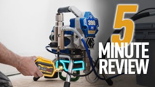 Graco 390 PC CORDLESS Sprayer  5 MINUTE REVIEW [upl. by Pyotr]