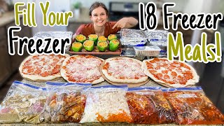 18 Easy Freezer Meals  How To MASSIVE Meal Prep  TASTY MakeAhead Dinner Recipes  Julia Pacheco [upl. by Nakasuji373]