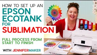 Best Sublimation Printer for Beginners Set Up an Epson EcoTank for Sublimation  Full Process [upl. by Greenlee429]