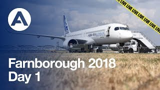 LIVE Farnborough 2018  Day 1 [upl. by Enyal]