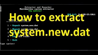 How To Extract Systemnewdat Any DAT File [upl. by Rodl174]