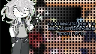 Cai characters react to MYN as different gacha tiktoks 12 [upl. by Ayikahs]