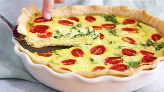 Spinach Ricotta Quiche [upl. by Gilberto751]