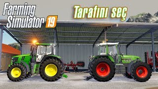 FENDT 916 TMS vs JD 6230R  Farming Simulator 19 Türkçe oynanış  Bölüm 33 [upl. by Auhel]