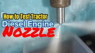 How to test Tractor Diesel Engine injector Nozzle David Brown 880 [upl. by Andreas]