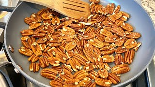 TOASTED PECANS In 5 Minutes [upl. by Yadrahc332]