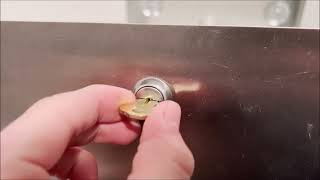 Paper Towel Dispenser Opening with Key [upl. by Eimmat]