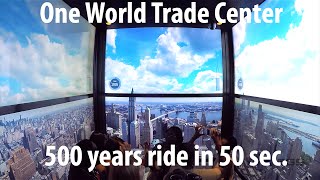 One World Observatory at World Trade Center  Elevator Ride [upl. by Ximenez]