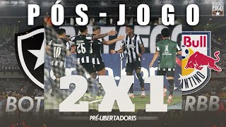 BOTAFOGO 2x1 RB BRAGANTINO  PÓSJOGO COM SHOW DE JR SANTOS [upl. by Nileak618]