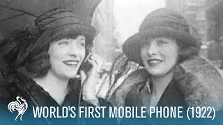 Worlds First Mobile Phone 1922  British Pathé [upl. by Kcira869]