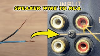 How to Connect Speaker Wire to RCA Plug  3 Ways [upl. by Yenitirb694]