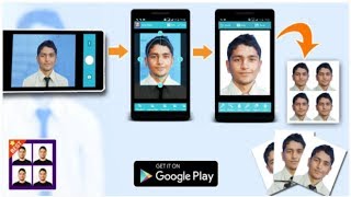 DIY Passport Photo  How to Make Passport Photo using Android App [upl. by Suzan192]