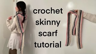 How to Crochet a Scarf  Beginner Friendly Tutorial I teach you all the stitches [upl. by Aihsyn791]