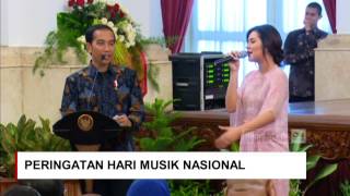 Raisa Minta Sepeda ke Jokowi  Saat Presiden Jokowi Cari Raisa di Peringatan Hari Musik Nasional [upl. by Quinton36]