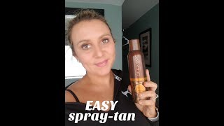 EASY Spray Tanning at Home [upl. by Clarette664]