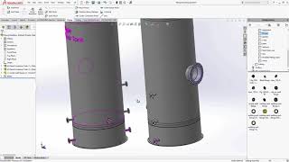 SOLIDWORKS  Modeling Pipe [upl. by Adirem810]