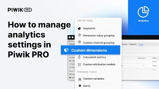 How to manage analytics settings in Piwik PRO [upl. by Brahear520]