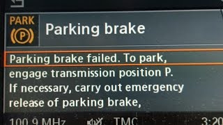 BMW Parking Brake Failed Fixed Easily  Try FIRST [upl. by Etiam]