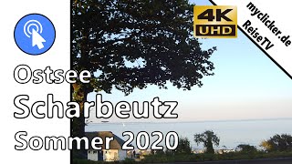 Scharbeutz Ostsee Strand Promenade Walk Spaziergang 4K 2020 Original Sound myclickerde Dji GoPro [upl. by Ahseekat]