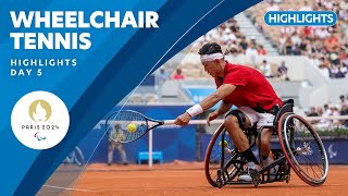 🎾 Wheelchair Tennis Highlights  Day 5  Paris 2024 Paralympic Games [upl. by Desirae774]