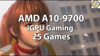 AMD A109700 Gaming 25 Games tested AMD 109700 Review iGPU Gaming Performance Atari VCS [upl. by Sundberg]