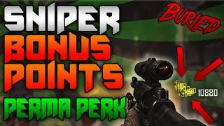 Buried Zombies  Sniper quotBonus Pointsquot NEW Perma Perk Upgrade CoD BO2 Zombies Tutorial [upl. by Glorianna]