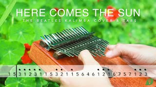 Here Comes The Sun  Kalimba Cover【Tutorial w Easy Tabs】 [upl. by Buschi]