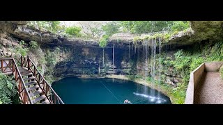 Cenote Swimming Cenote Saamal Yucatan Mexico [upl. by Euqram]